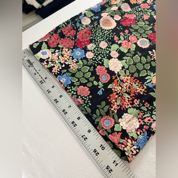 ZARA moody Floral Wide Leg Pants XS boho whimsigoth girlhood coquette 70s hippi - Picture 6 of 8